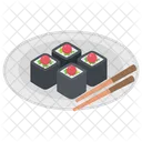 Sushi Essstabchen Snacks Symbol