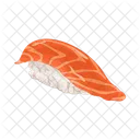 Sushi De Salmon Comida Japonesa Comida Icono