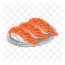 Sushi De Salmon Comida Japonesa Comida Icono