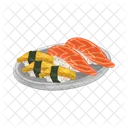 Sushi Plate Sushi Japanese Icon