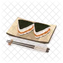 Sushi Plate Sushi Japanese Icon