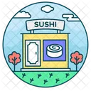 Sushi Restaurant Eating House Eatery Icon
