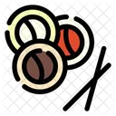 Sushi Roll Seafood Rice Icon
