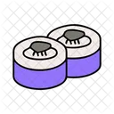 Sushi Roll Fast Food Japanese Icon