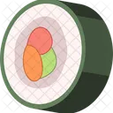 Sushi Roll Japanese Icon