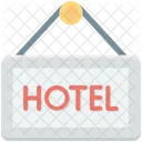 Suspendu Panneau Hotel Icon