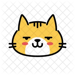 Suspicious cat Emoji Icon