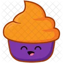 Niedliche Halloween Cup Cake Elemente Illustration  Symbol