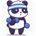 Süßes Panda-Workout  Symbol