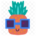 Süßes Lächeln Ananas  Symbol