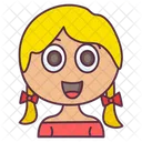 Susses Madchen Kind Kind Symbol
