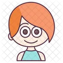 Susses Madchen Kind Kind Symbol
