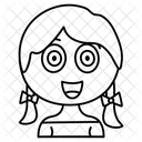 Susses Madchen Kind Kind Symbol