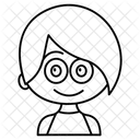 Susses Madchen Kind Kind Symbol