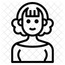 Süßes Mädchen  Symbol