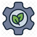 Sustainability Eco Gear Icon