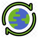 Sustainable Earth Green Icon