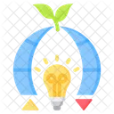 Sustainable Energy Eco Light Icon