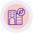 Sustainable Architecture Line Icon Icon