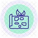 Sustainable City Planning Line Icon Icon