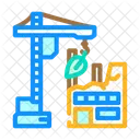 Sustainable Construction Green Icon