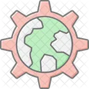 Sustainable Development Lineal Color Icon Icon