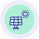 Sustainable Energy Sources Line Icon Icon