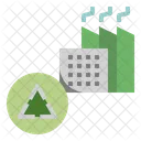 Sustainable Factory Factory Recycle Icon