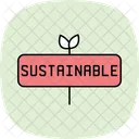 Sustainable Garden Sign Sustainable Garden Icon