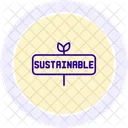 Sustainable Garden Sign Sustainable Garden Icon