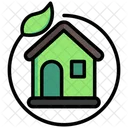 Sustainable Living Greenhouse Eco Home Icon