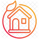 Sustainable Living Greenhouse Eco Home Icon