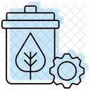 Sustainable Waste Management Color Shadow Thinline Icon Icon