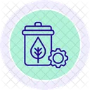 Sustainable Waste Management Line Icon Icon