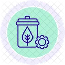 Sustainable Waste Management Line Icon Icon