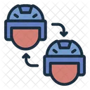 Sustitucion Jugador De Hockey Deporte Icono