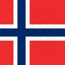 Svalbard Og Jan Mayen Flag Country Icon
