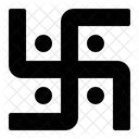 Croix Gammee Hindouisme Indien Icône