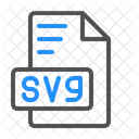 Graphiques vectoriels évolutifs svg  Icône