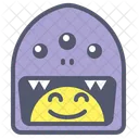 Swallowed Smile Smiley Icon