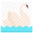 Swan Bird Relationship Icon