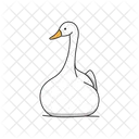 Swan swimming  Symbol