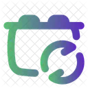 Akku Tauschen Zellen Synchronisieren Symbol