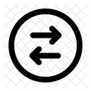 Swap Horizontal Circlearrow Navigation Navigate Icon