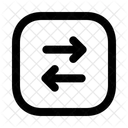 Swap Horizontal Squarearrow Navigation Navigate Icon