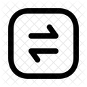 Swap Horizontal Squarearrow Navigation Navigate Icon