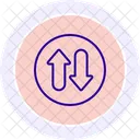 Swap Color Circle Icon Icon