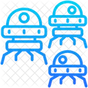 Swarm Technology Alien Icon