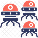 Swarm Technology Alien Icon