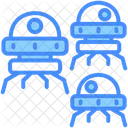 Swarm Technology Alien Icon